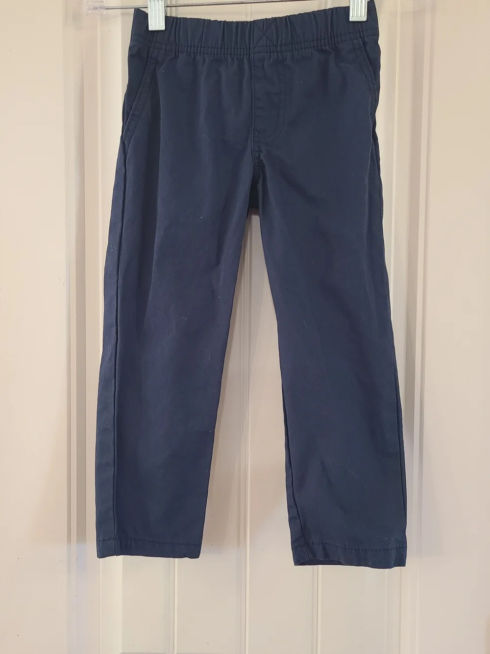 Carter's Navy Elastic-Waist Chino Pants 4T